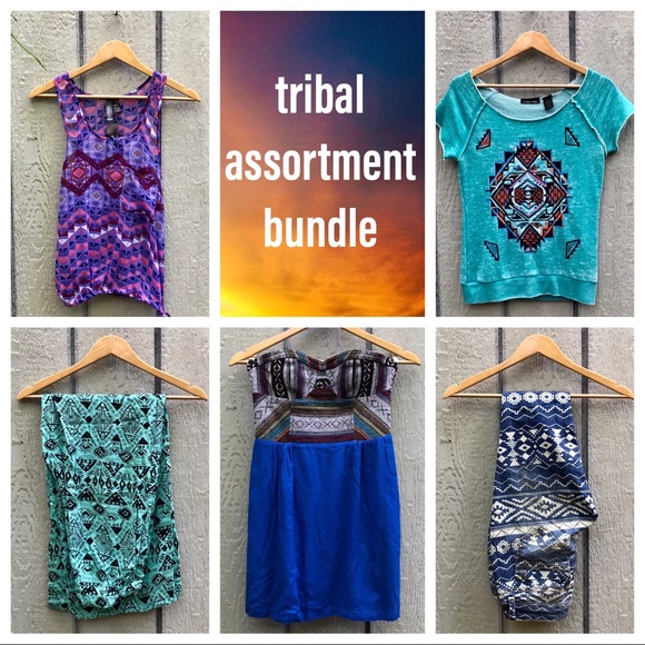 Other - aztec/tribal colorful boho assortment bundle box